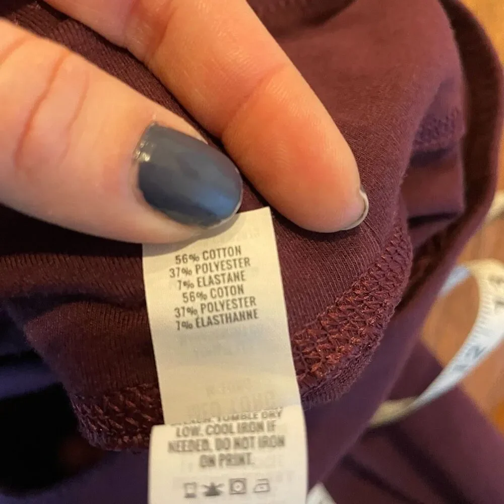 Aerie burgundy high rise leggings medium long - Picture 8 of 10